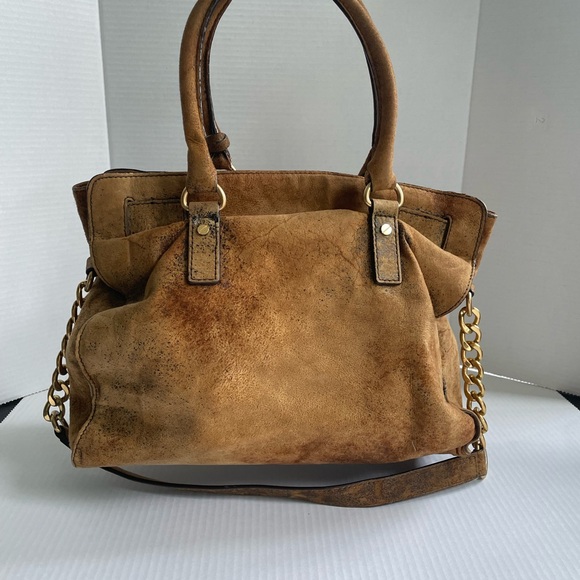 Michael Kors Hamilton distressed suede bag - Picture 9 of 13